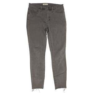 Madewell Grey 9" High Rise Skinny Jeans 29 Raw Hem Style G7196